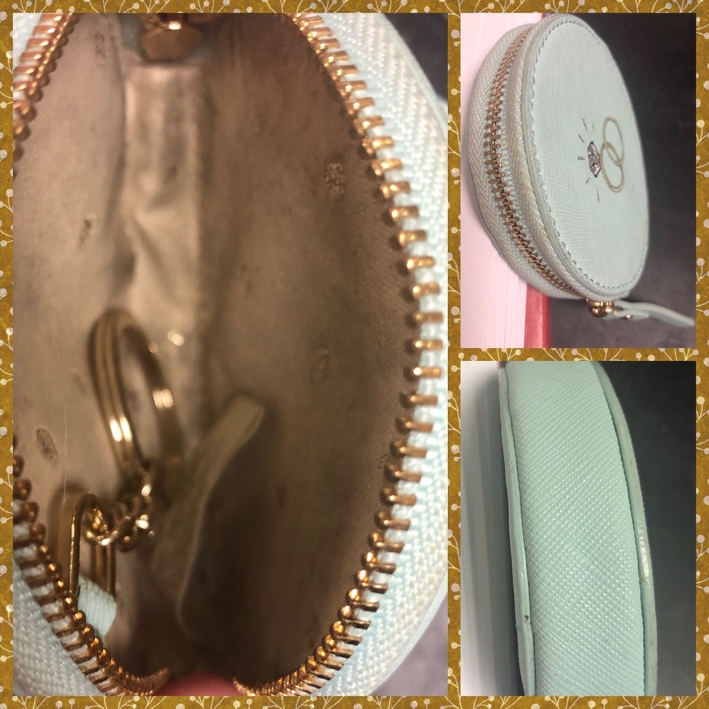 Kate Spade Ring Engagement Bride Bridal Coin Bag - Picture 5 of 6